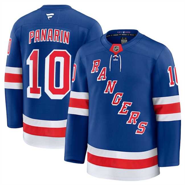 Men%27s New York Rangers #10 Artemi Panarin Royal 2024-25 Home Stitched Hockey Jersey Dzhi